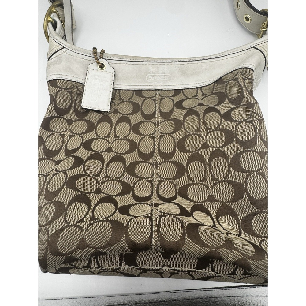 COACH Bleecker Signature Bucket Crossbody Shoulder Bag Purse Good Cond PT2 - Picture 6 of 13